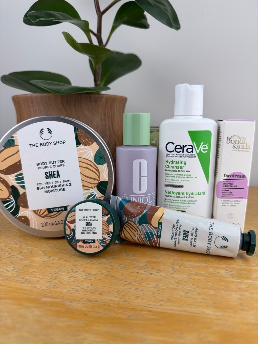 The Body Shop Shea Body Butter Set, CeraVe, Clinique & Bondi Sands Hydration